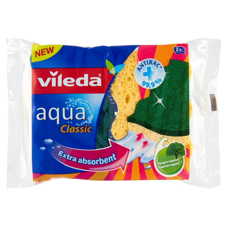 VILEDA SPUGNA AQUA CLASSIC x2p